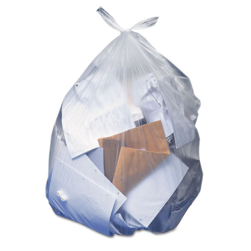 Image of AccuFit® Linear Low Density Can Liners With Accufit Sizing, 23 Gal, 0.9 Mil, 28" X 45", Clear, 50/box