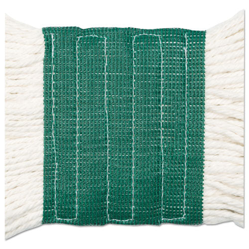 Image of Boardwalk® Cut-End Wet Mop Heads, Rayon, White, 12/Carton