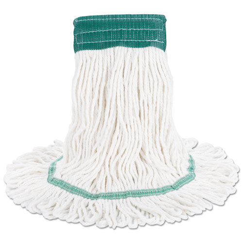 Image of Boardwalk® Super Loop Wet Mop Head, Cotton/synthetic Fiber, 5" Headband, Medium Size, White