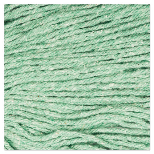 Image of Boardwalk® Super Loop Wet Mop Head, Cotton/synthetic Fiber, 5" Headband, Medium Size, Green, 12/carton