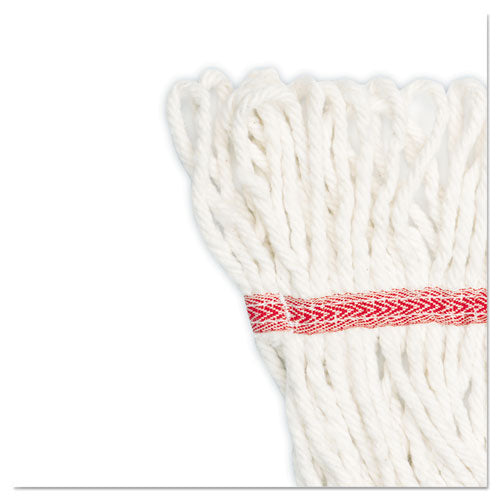 Image of Boardwalk® Super Loop Wet Mop Head, Cotton/synthetic Fiber, 5" Headband, Large Size, White