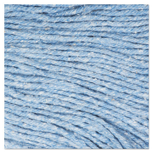 Image of Boardwalk® Super Loop Wet Mop Head, Cotton/synthetic Fiber, 5" Headband, Large Size, Blue