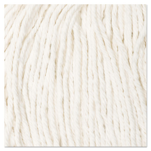 Image of Boardwalk® Cut-End Wet Mop Head, Cotton, No. 24, White