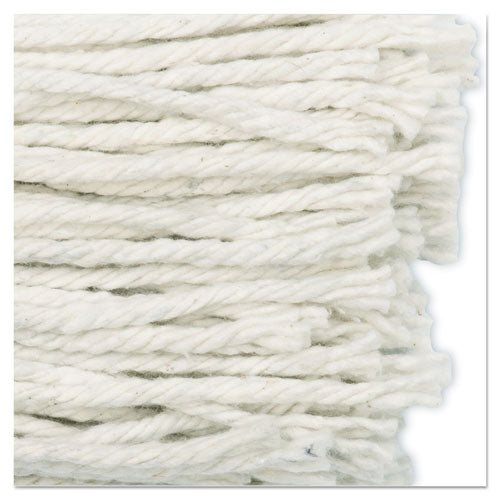 Image of Boardwalk® Cut-End Wet Mop Head, Cotton, No. 16 Size, White
