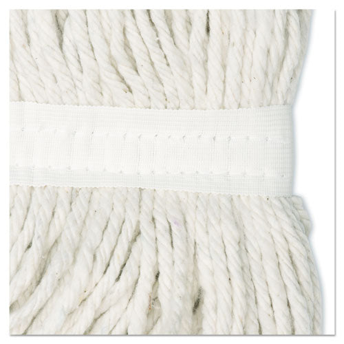 Image of Boardwalk® Cut-End Wet Mop Head, Rayon, No. 24, White