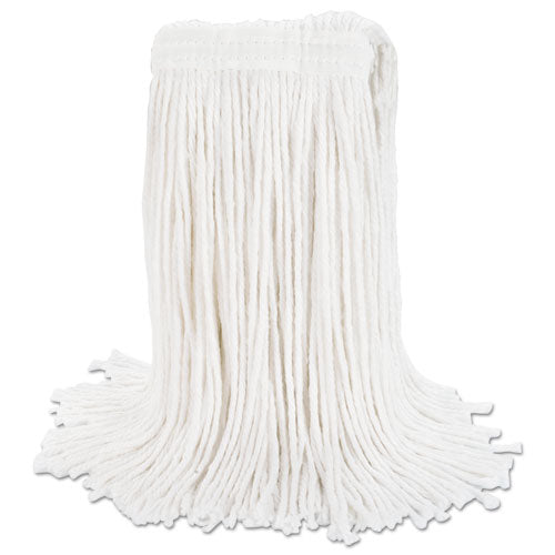 Image of Boardwalk® Cut-End Wet Mop Head, Rayon, No. 20, White