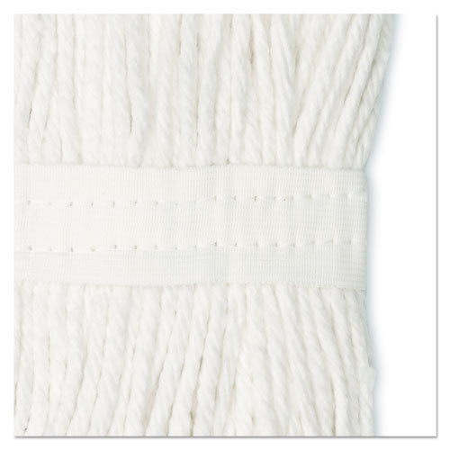 Image of Boardwalk® Cut-End Wet Mop Head, Cotton, No. 20, White