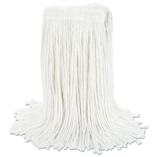 Image of Boardwalk® Cut-End Wet Mop Head, Rayon, No. 24, White