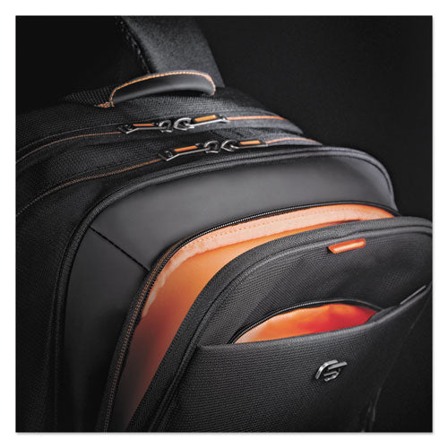 Image of Solo Urban Backpack, Fits Devices Up to 17.3", Polyester, 12.5 x 8.5 x 18.5, Black