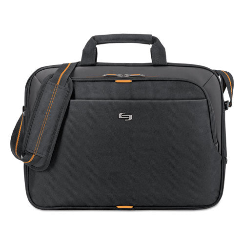 Image of Solo Urban Slim Brief, Fits Devices Up to 15.6", Polyester, 16.5 x 2 x 11.75, Black