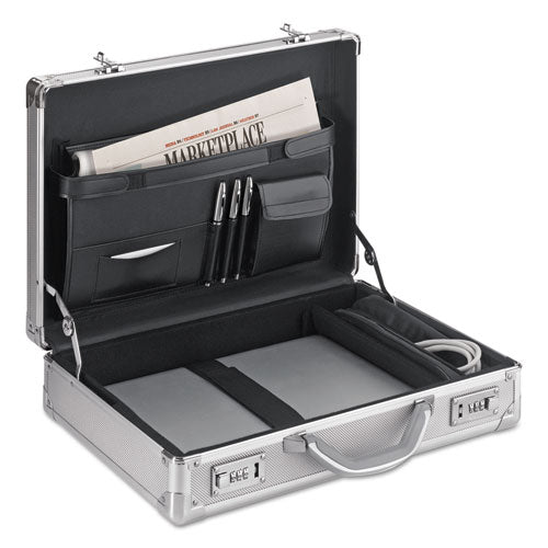 Image of Solo Pro Attache, Fits Devices Up to 17.3", Aluminum, 18 x 5 x 13, Titanium