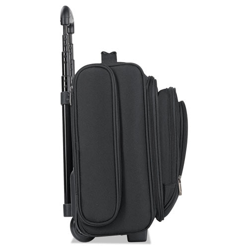 Image of Solo Classic Rolling Overnighter Case, Fits Devices Up to 15.6", Ballistic Polyester, 16.14 x 6.69 x 13.78, Black