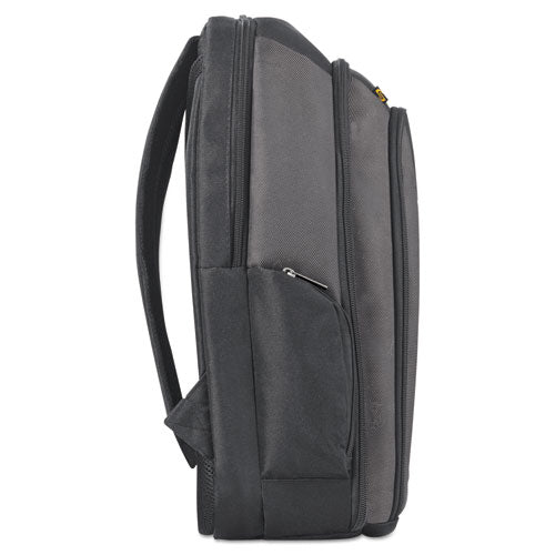 Image of Solo Pro CheckFast Backpack, Fits Devices Up to 16", Ballistic Polyester, 13.75 x 6.5 x 17.75, Black