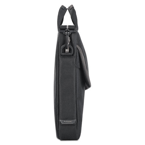 Image of Solo Pro Slim Brief, Fits Devices Up to 16", Polyester, 15.5 x 2 x 11.5, Black
