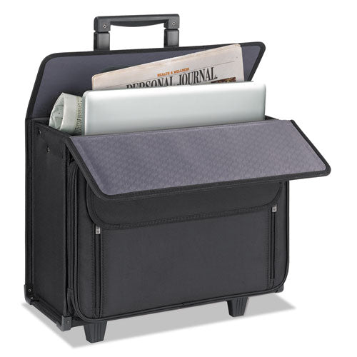 Image of Solo Classic Rolling Catalog Case, Fits Devices Up to 17.3", Polyester, 18 x 7 x 14, Black