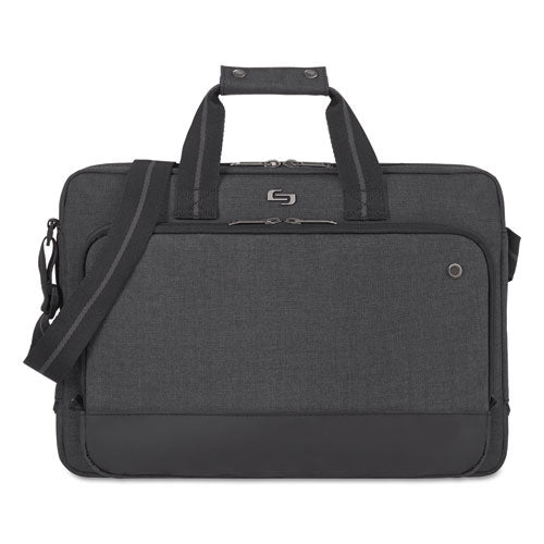 Image of Solo Urban Slimbrief, Fits Devices Up to 15.6", Polyester, 16" x 3" x 11.5", Gray