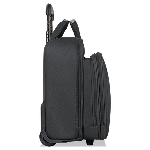 Image of Solo Classic Rolling Case, Fits Devices Up to 17.3", Polyester, 17.5 x 9 x 14, Black