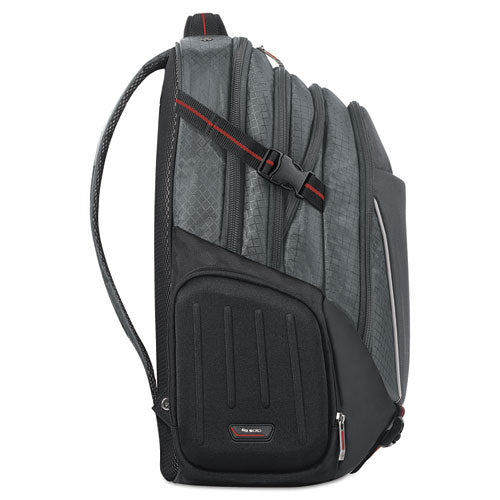 Image of Solo Active Laptop Backpack, Fits Devices Up to 17.3", Polyester, 12.5 x 6.5 x 19, Black