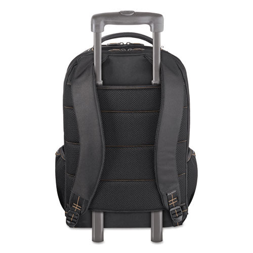 Image of Solo Pro Backpack, Fits Devices Up to 17.3", Polyester, 12.25 x 6.75 x 17.5, Black