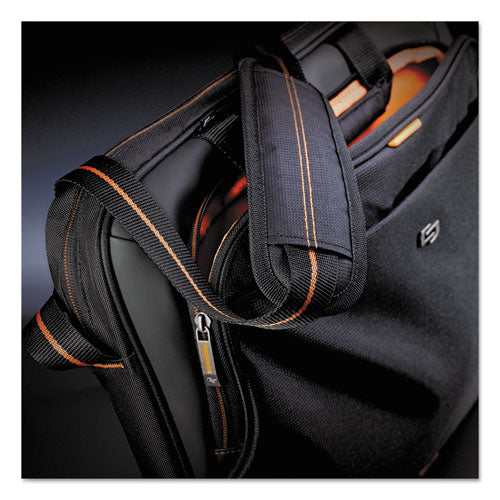 Image of Solo Urban Slim Brief, Fits Devices Up to 15.6", Polyester, 16.5 x 2 x 11.75, Black