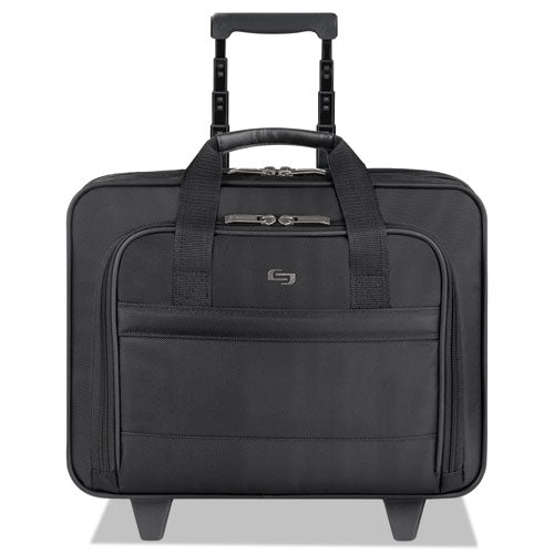 Image of Solo Classic Rolling Case, Fits Devices Up to 15.6", Ballistic Polyester, 15.94 x 5.9 x 12, Black