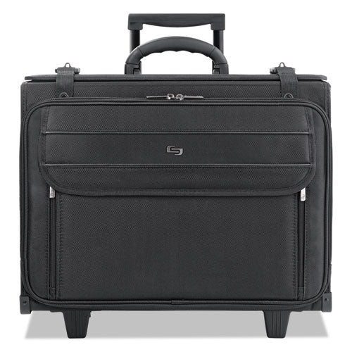 Image of Solo Classic Rolling Catalog Case, Fits Devices Up to 17.3", Polyester, 18 x 7 x 14, Black