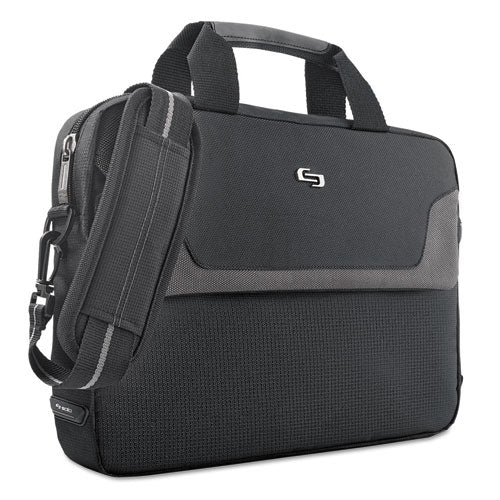 Image of Solo Pro Slim Brief, Fits Devices Up to 16", Polyester, 15.5 x 2 x 11.5, Black