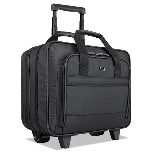 Image of Solo Classic Rolling Case, Fits Devices Up to 15.6", Ballistic Polyester, 15.94 x 5.9 x 12, Black