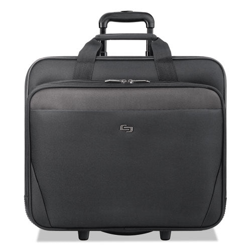 Image of Solo Classic Rolling Case, Fits Devices Up to 17.3", Polyester, 16.75 x 7 x 14.38, Black