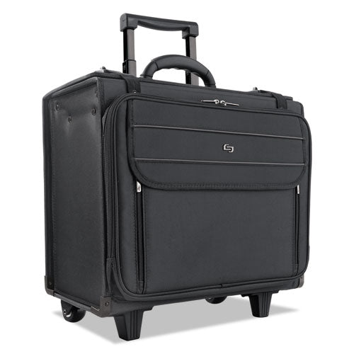 Image of Solo Classic Rolling Catalog Case, Fits Devices Up to 17.3", Polyester, 18 x 7 x 14, Black