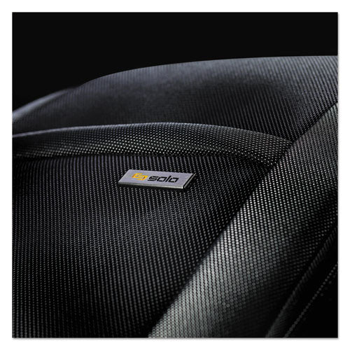 Image of Solo Pro CheckFast Backpack, Fits Devices Up to 16", Ballistic Polyester, 13.75 x 6.5 x 17.75, Black
