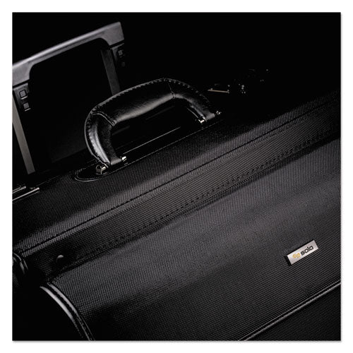Image of Solo Classic Rolling Catalog Case, Fits Devices Up to 16", Polyester, 18 x 8 x 14, Black