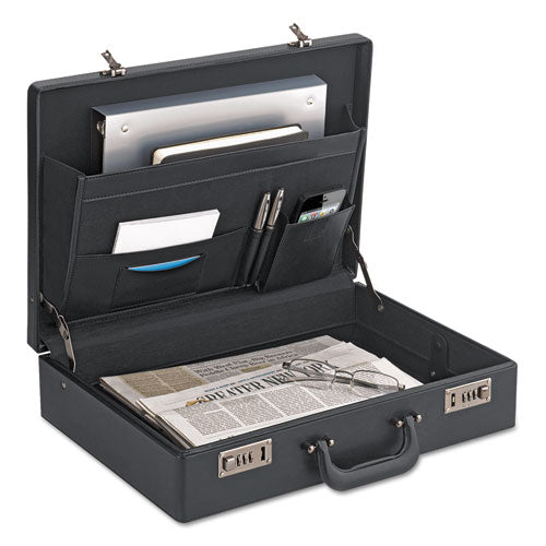 Image of Solo Classic Attache, Vinyl, 12.5 x 4 x 17.5, Black