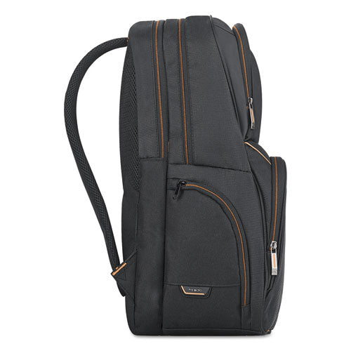 Image of Solo Urban Backpack, Fits Devices Up to 17.3", Polyester, 12.5 x 8.5 x 18.5, Black