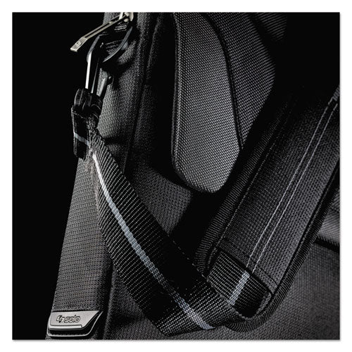 Image of Solo Pro Slim Brief, Fits Devices Up to 14.1", Polyester, 14 x 1.5 x 10.5, Black