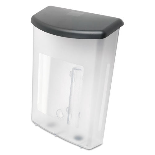Image of deflecto® Outdoor Literature Box, 10w X 4.5d X 13.13h, Clear/black