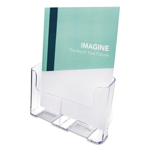 Image of deflecto® Docuholder For Countertop/wall-Mount, Magazine, 9.25w X 3.75d X 10.75h, Clear