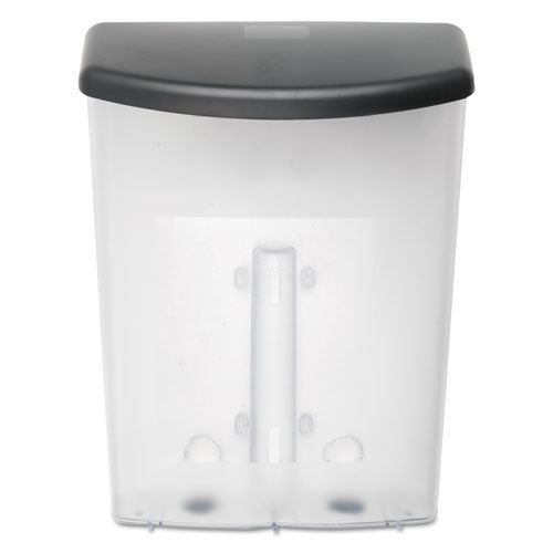Image of deflecto® Outdoor Literature Box, 10w X 4.5d X 13.13h, Clear/black