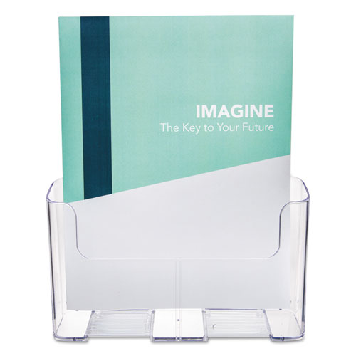 Image of deflecto® Docuholder For Countertop/wall-Mount, Magazine, 9.25w X 3.75d X 10.75h, Clear