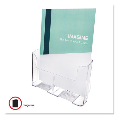 Image of deflecto® Docuholder For Countertop/wall-Mount, Magazine, 9.25w X 3.75d X 10.75h, Clear