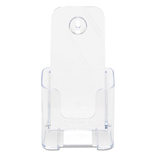 Image of deflecto® Docuholder For Countertop/wall-Mount, Leaflet Size, 4.25w X 3.25d X 7.75h, Clear
