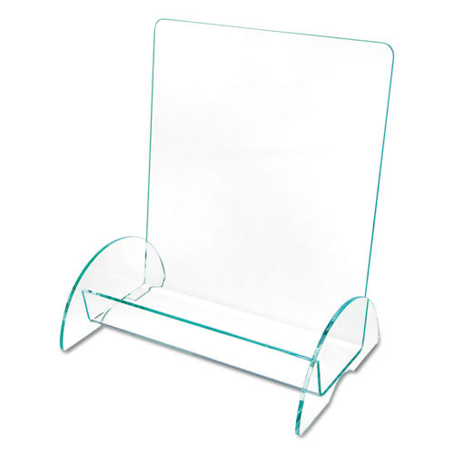 Image of deflecto® Euro-Style Docuholder, Magazine Size, 9.81w X 6.31d X11h, Green Tinted