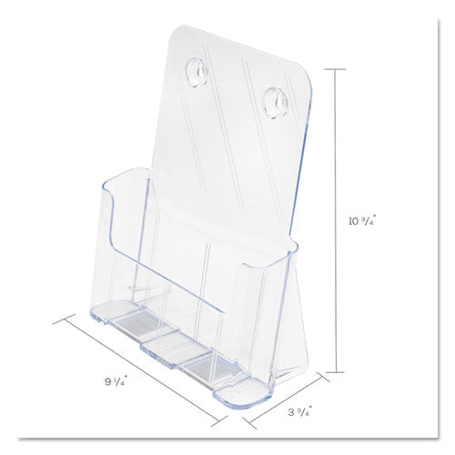 Image of deflecto® Docuholder For Countertop/wall-Mount, Magazine, 9.25w X 3.75d X 10.75h, Clear