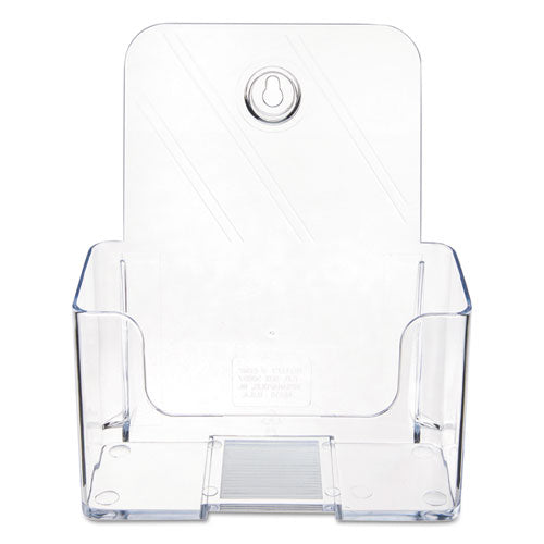 Image of deflecto® Docuholder For Countertop/wall-Mount, Booklet Size, 6.5w X 3.75d X 7.75h, Clear