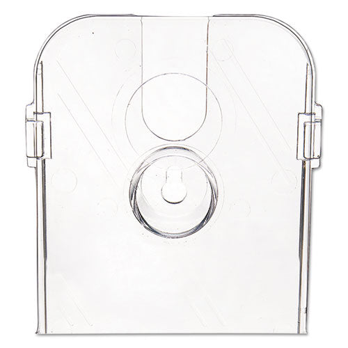 Image of deflecto® Docuholder For Countertop/wall-Mount W/card Holder, 4.38w X 4.25d X 7.75h, Clear