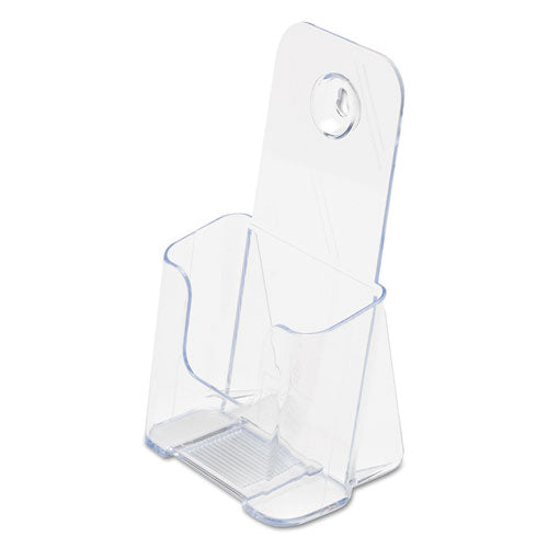 Image of deflecto® Docuholder For Countertop/wall-Mount, Leaflet Size, 4.25w X 3.25d X 7.75h, Clear