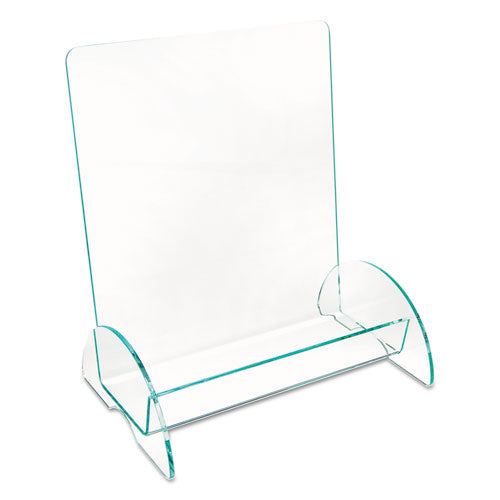 Image of deflecto® Euro-Style Docuholder, Magazine Size, 9.81w X 6.31d X11h, Green Tinted