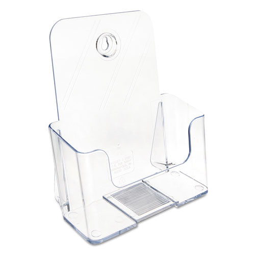 Image of deflecto® Docuholder For Countertop/wall-Mount, Booklet Size, 6.5w X 3.75d X 7.75h, Clear