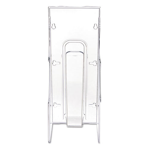 Image of deflecto® Stand-Tall Wall-Mount Literature Rack, Leaflet, 4.56w X 3.25d X 11.88h, Clear