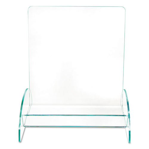 Image of deflecto® Euro-Style Docuholder, Magazine Size, 9.81w X 6.31d X11h, Green Tinted